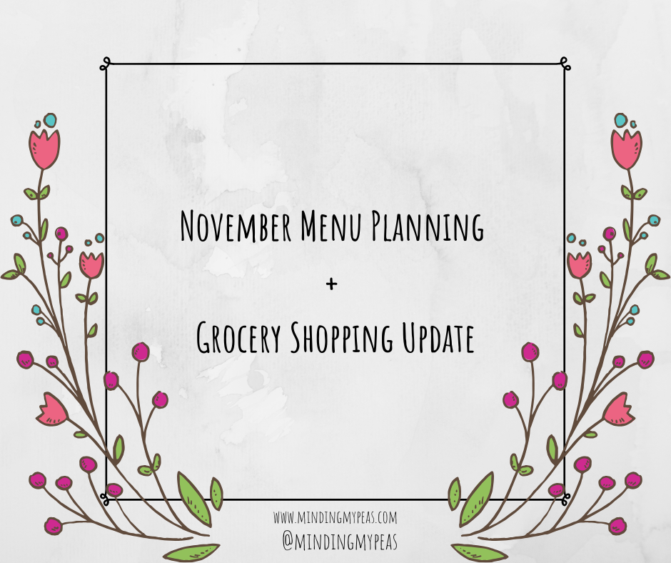 menu plan and grocery shop november